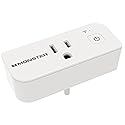 Monster Smart Power Outlet WiFi Control for Indoor Use with Monster App - Voice Control with Amazon Alexa and Google Assistant - 1 Outlet White