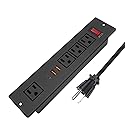 20W USB C Recessed Power Strip, Fast Charge Flush Mount Furniture Outlets,Built in Mountable Power Plug for Desk Tabletop Cabinet Drawer Nightstand