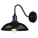 Naurham Dusk to Dawn Exterior Farmhouse Lighting Barn Light Fixture for House with Anti-ponding Bottom, Outdoor Barn Light Gooseneck Lighting