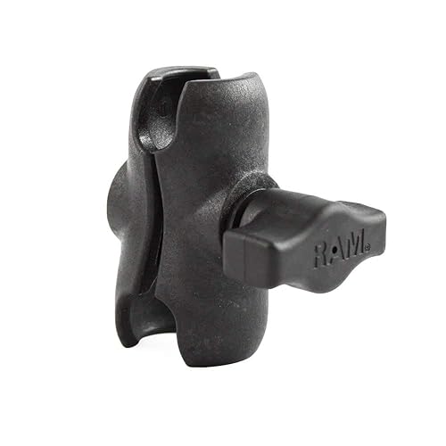 RAM MOUNTS Short Double Socket Arm for B Size 1" Ball Mount Components, Composite RAM Ball Connector Arm RAP-B-201U-A