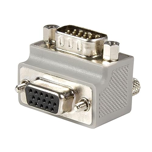 Right Angle VGA to VGA Cable Adapter Type 2 - M/F