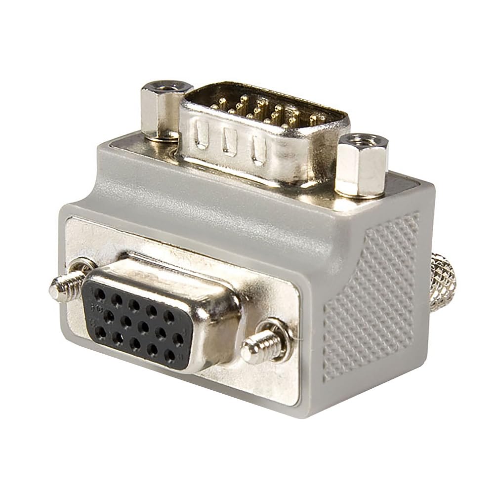 Right Angle VGA to VGA Cable Adapter Type 2 - M/F
