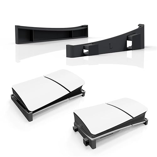 Horizontal Stand for P 5 Slim Editions Base Holder Console Stand Base Storage Holder (Black)