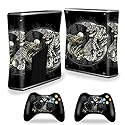 MightySkins Skin Compatible with Microsoft Xbox 360 S Slim + 2 Controller Skins wrap Sticker Skins Yin and Yang