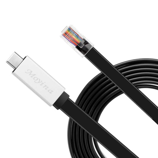 Moyina USB C Console Cable USB C to RJ45 Cable FTDI Chip Essential Accesory of Cisco, NETGEAR, Ubiquity, TP-Link Routers/Switches for Laptops