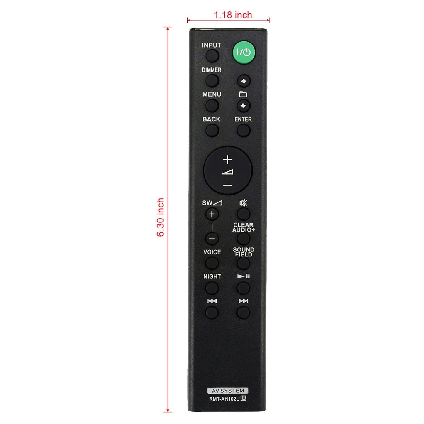 New RMT-AH102U Replaced Remote fit for Sony Home Theatre System HT-XT100 HT-CT390 SS-RT3 Sound Bar