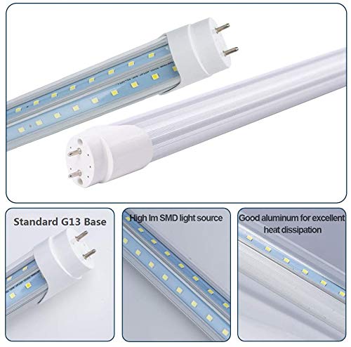 signmark 12 Pack 4FT 40W T8 LED Tube Light Bulb G13 Base 6000K Daylight White Ballast Bypass 4 Foot Garage Warehouse Shop Light Replacement for T10