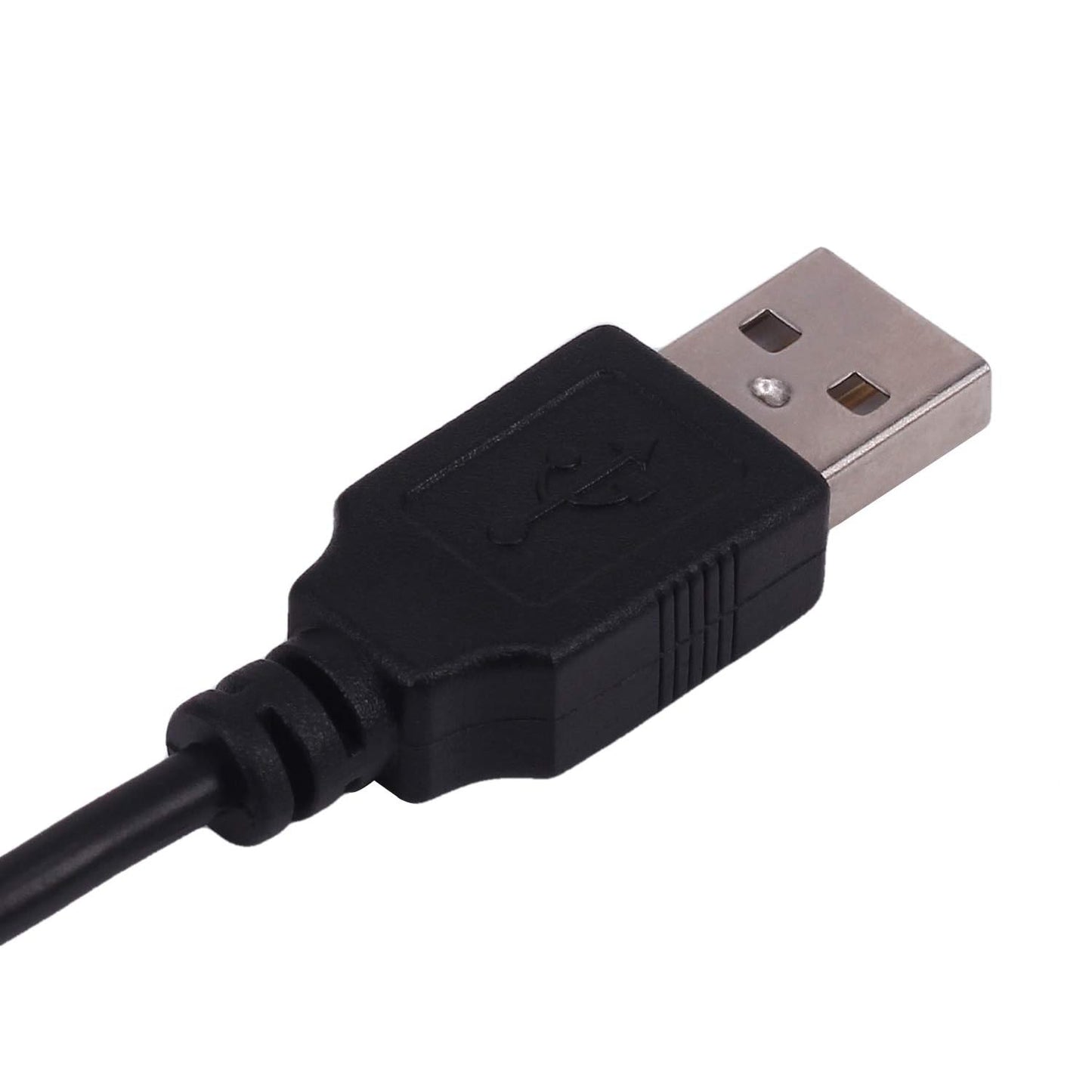 RUITEXUN USB to DC 5.5mm Cable 50cm, USB-A Type Male to DC5.5mm x 2.1mm Power Plug Connector 5V Power Charging Adapter