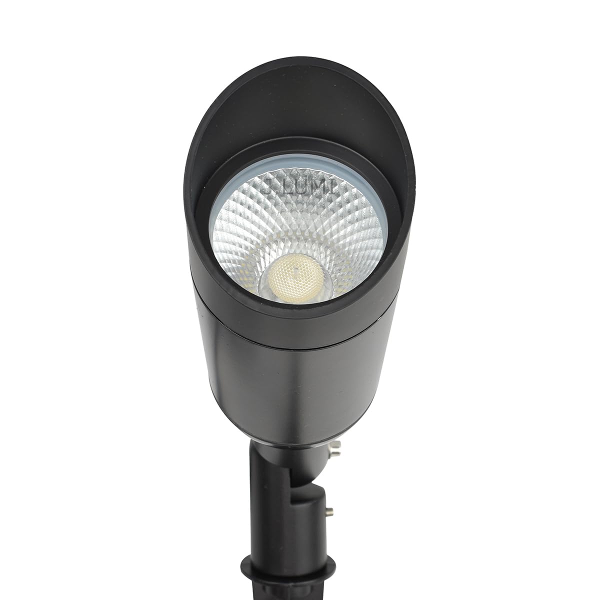 J.LUMI 15W Outdoor LED Spotlight with Stake, Plug-in 120V, IP65 Waterproof, 5000K Daylight, 1350 Lumens, 60° Beam, 4-ft Cord, Flag, Tree, Garden