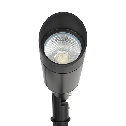 J.LUMI 15W Outdoor LED Spotlight with Stake, Plug-in 120V, IP65 Waterproof, 5000K Daylight, 1350 Lumens, 60° Beam, 4-ft Cord, Flag, Tree, Garden