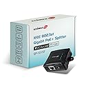 Edimax Pro Compact Gigabit PoE+ Splitter with Adjustable 5/9/12V x 2A Output, IEEE 802.3at, Delivers Data and Power from PoE Runs to Non-PoE Devices