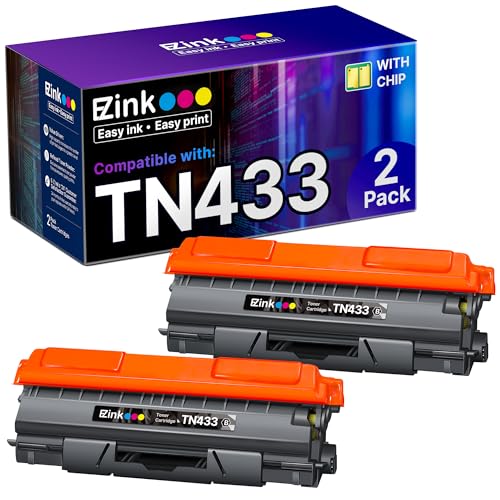 E-Z Ink TN433 Toner Cartridge Compatible for Brother TN-433 TN433bk TN431