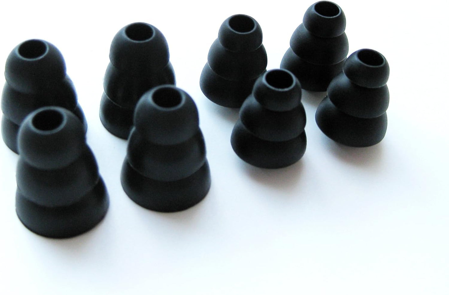 8pcs Eartips Compatible with Beats Flex, Fit Pro, Studio Buds and Studio Buds + True Wireless Earphones - 4S / 4L Black Triple Flange Replacement…