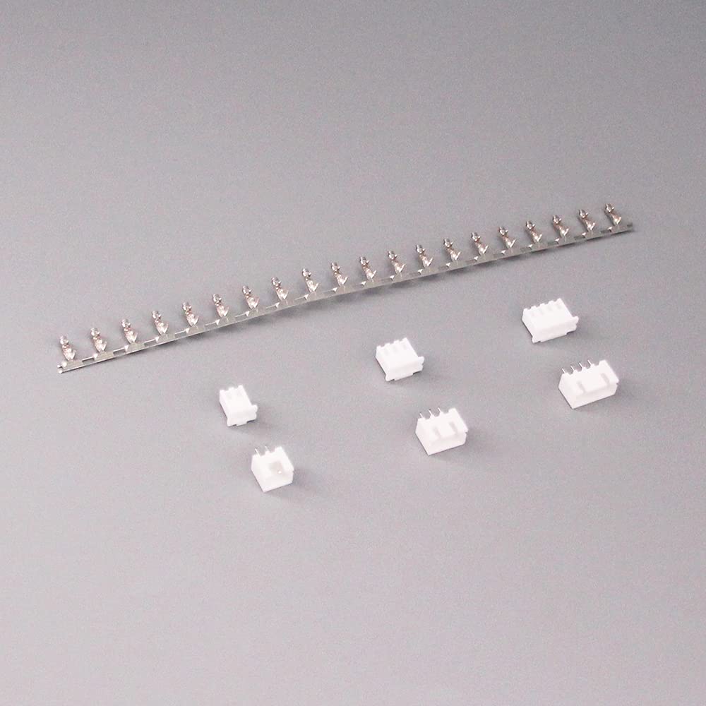 RFaha 560pcs JST-XH Connector Kit 2.54mm 2/3/4 Pin Female Header Plug JST XH Adapter Housing Cable Socket Male Female Crimp DIP Kit(XH#2-4)