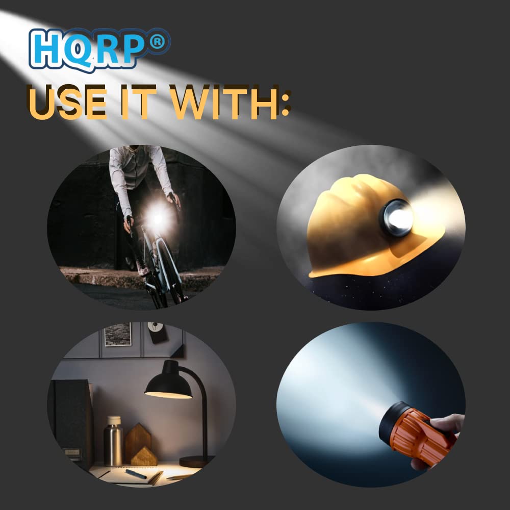 HQRP 4-12V E10 Upgrade LED Flashlight Bulb, 5W 4.5V 6V 9V 12V LED Compatible with Petzl Zoom ADP Chrono Duo Micro Mega Megabelt Mega Belt Clip Saxo