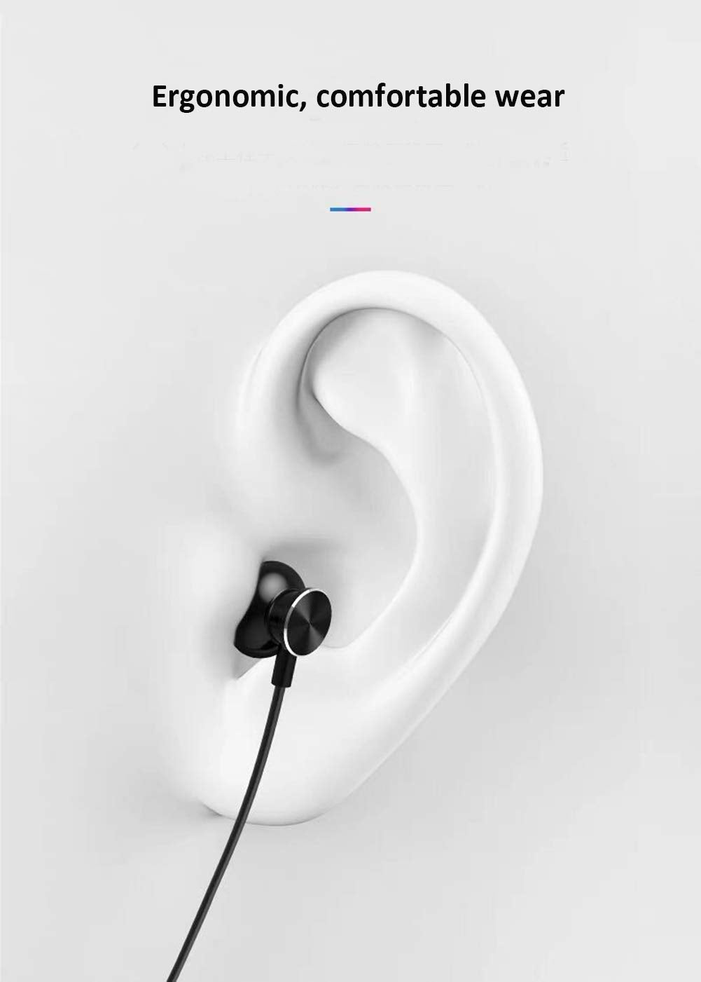 ApexOne Wired Metal in-Ear Earbuds Headphones with MIC &Volume Control and Pocket Case, Crystal Clear Sound Bass Stereo Noise Isolating Earphones…