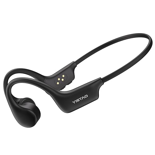 Yistao Bone Conduction Headphones, Open Ear Headphones Wireless Earphones, 32GB MP3, 8 Hours Playtime, Bluetooth 5.3, IP68 Waterproof Earphones…