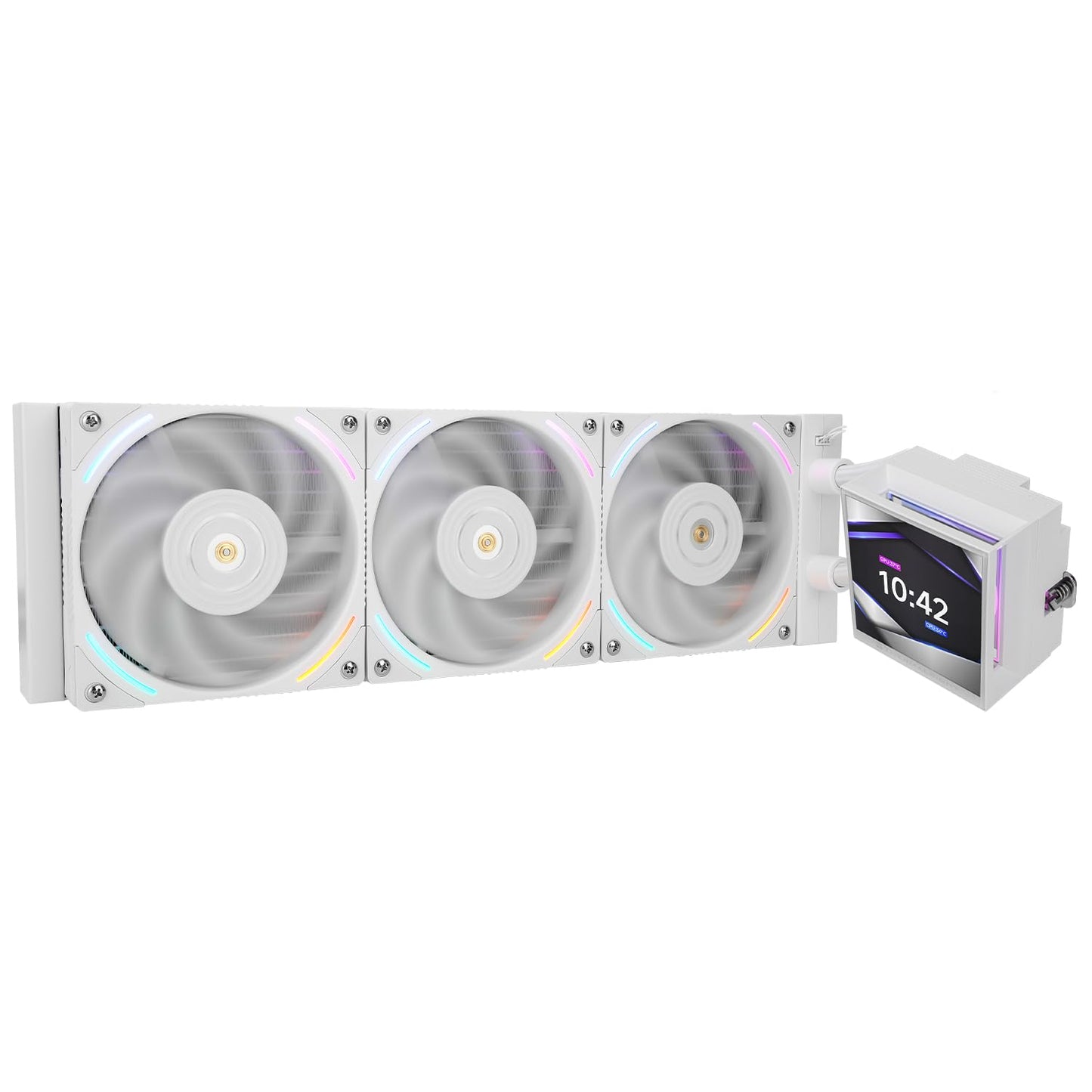 Thermalright Hyper Vision 360 ARGB AIO CPU Liquid Cooler - Magnetic Fixed 3.95" LCD Display Screen, 2150RPM PWM Fans, for AMD AM4/AM5 & Intel