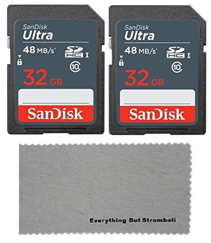 2 Pack SanDisk 32 GB Class 10 SDHC Flash Memory Card works with Bestguarder HD IP66 Infrared Night Vision Game & Trail Hunting Scouting Ghost Camera