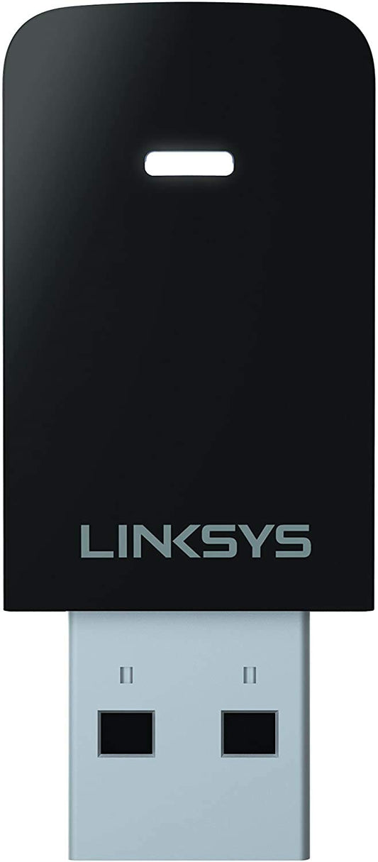 Linksys USB Wireless Network Adapter, Dual-Band wireless Adapter for PC, 600Mbps (AC600) Speed - WUSB6100M