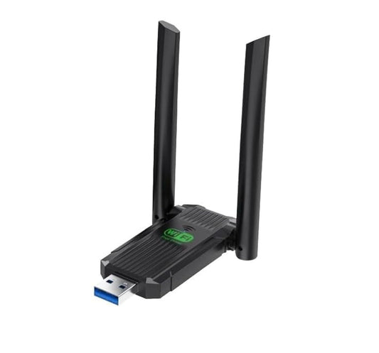 USB WiFi Adapter,1300Mbps WiFi USB 3.0 Dual Band 5G/2.4G, Dual 2dBi Antennas, Supports Windows11/10/8.1/8/7, Wireless Adapter for Desktop Computer
