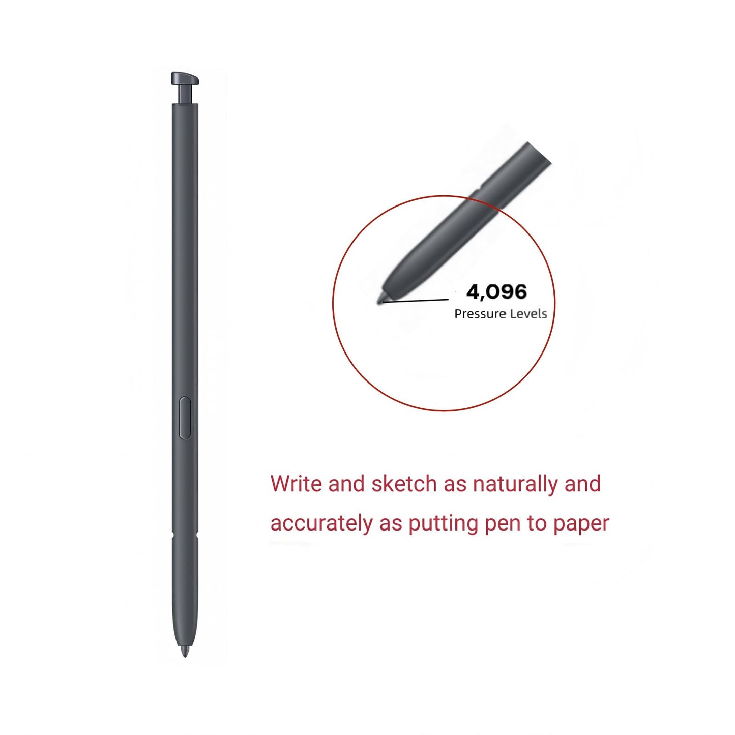 S26 Ultra S Pen Replacement for Samsung Galaxy S26 Ultra Stylus Pen, with 5 PCS Tips/Nibs Replacement (Light Pink)