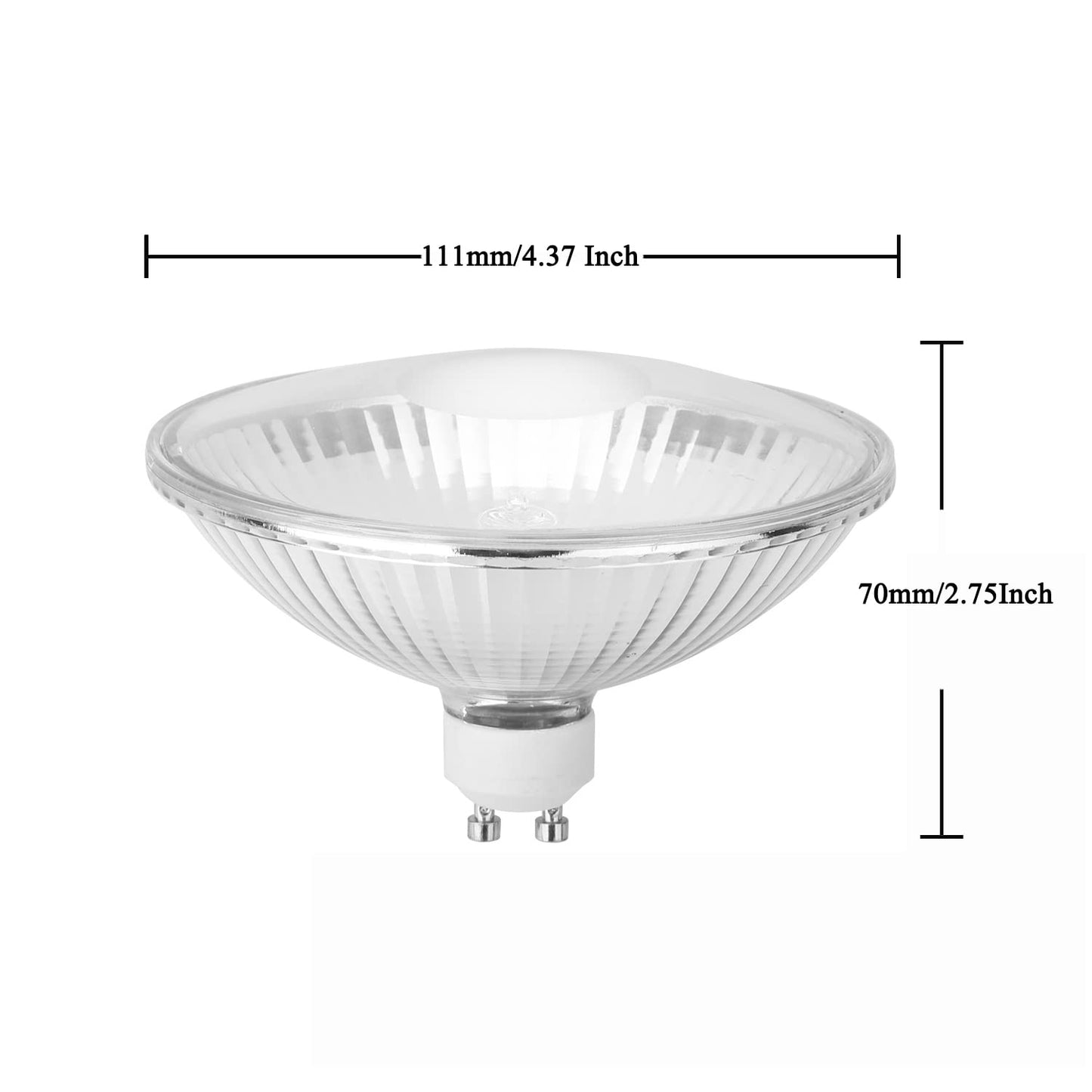 Familite Dimmable GU10 Based AR111/FR111 Halogen Bulb, 75W 900LM Reflector GU10 Flood Bulbs for Down Light Track Light Warm White 3000K (Pack of 4)