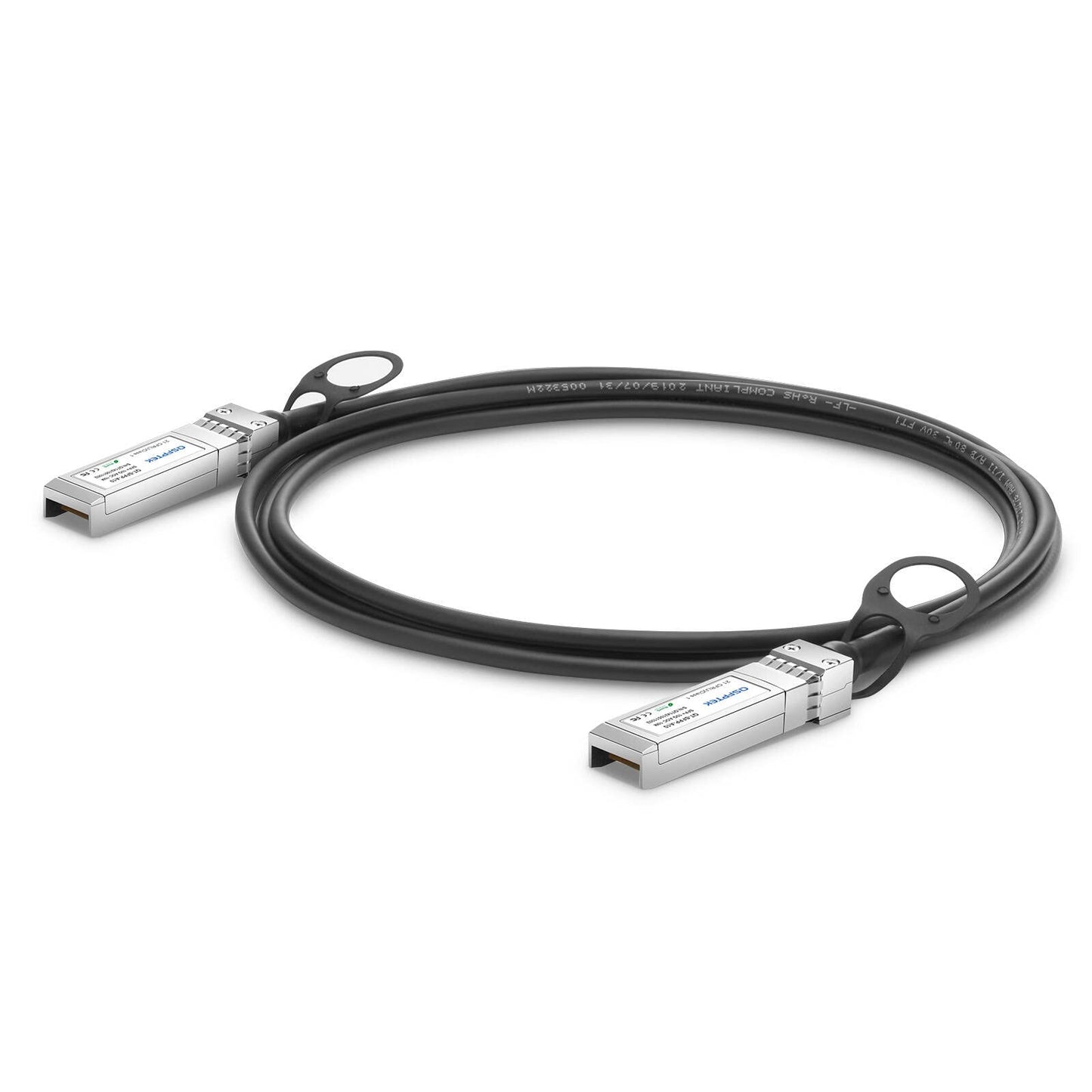QSFPTEK 4pack 10G SFP+ DAC Cable, 1.5m (4.92ft) Passive Direct Attach Copper Twinax Cable for Cisco SFP-H10GB-CU1M, Ubiquiti, D-Link, Netgear