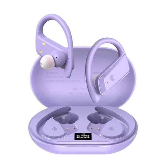 Hulaed Wireless Earbuds Bluetooth 5.4 Headphones 53H Playtime Sport Earphones with LED Display,Over-Ear Buds Built in Mic in Ear Waterproof Headset…