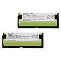 Fenzer 2-Pack Home Phone Battery BG0045 for Panasonic HHR-P105 HHR-P105A Type 31 KX-TGA670B KX-TG5776 KX-TG5777