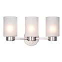 Bathroom Vanity Light fixtures, Wall Fixture, Vanity Sconce, Wall Sconce Light, Three Light Bathroom Vanity Light fixtures with Brushed Nickel Finish