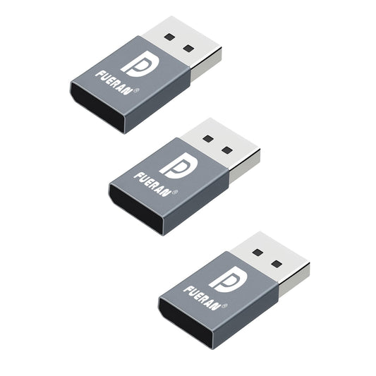 FUERAN DP Dummy Plug Display Emulator-DisplayPort Headless Ghost Display EDID Emulator,Virtual Display Adapter4K(fit Headless