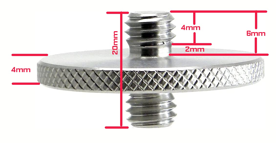 Monster Male to Male 3/8" to 3/8" Stainless Steel Adapter/Tripod/SS Coupler Desmond