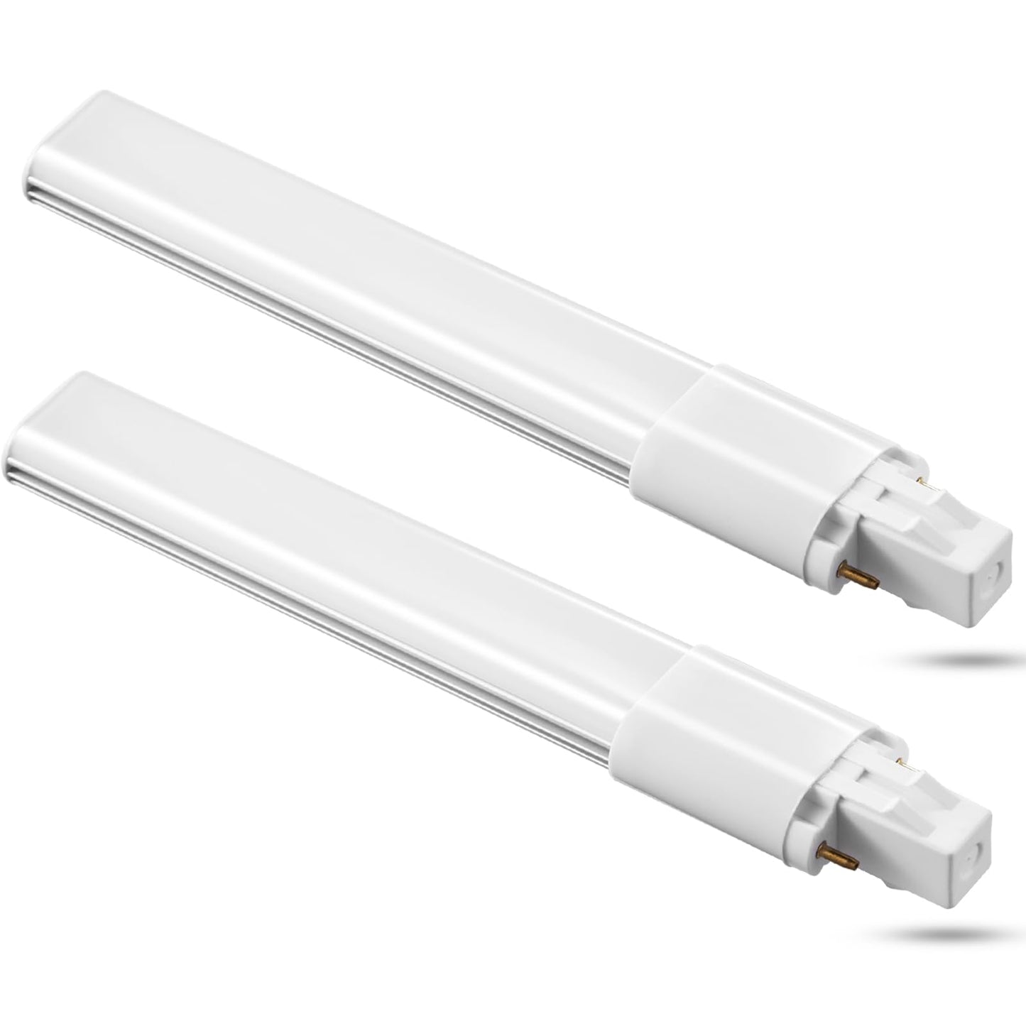 HengBO GX23 LED Bulb, 6W PL Horizontal Lamp, 13W CFL Bulb Equivalent, 180° Beam Angle, 6000K Daylight Recessed Down Light Bulb (Remove/Bypass