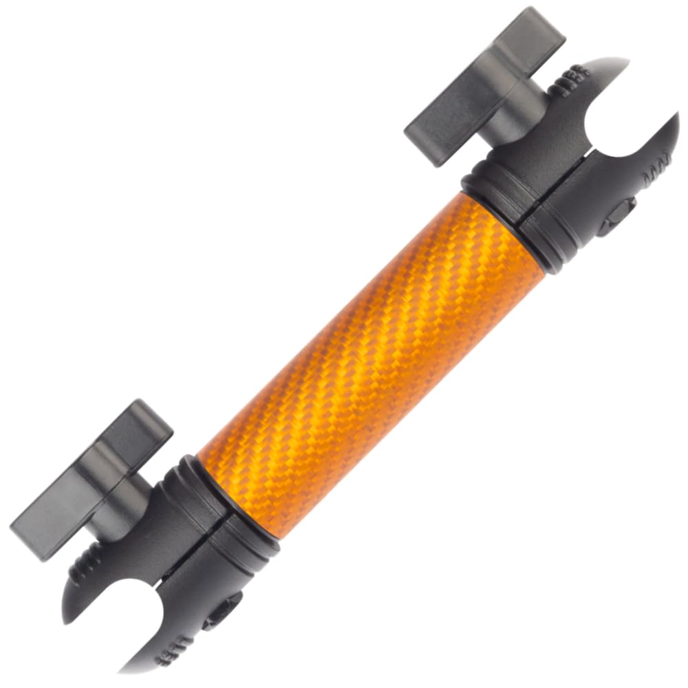 Bulletpoint Mounting Solutions Dash Mount 5.9" Arm Compatible with iPhone and Android Smartphones - Fits 20mm Attachment Ball (Matte Orange Carbon