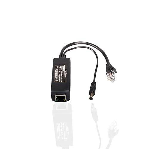 POE Splitter,COOSO Passive POE Splitter 48V to 12V Compatible with Most Switches POE and All Web Cameras