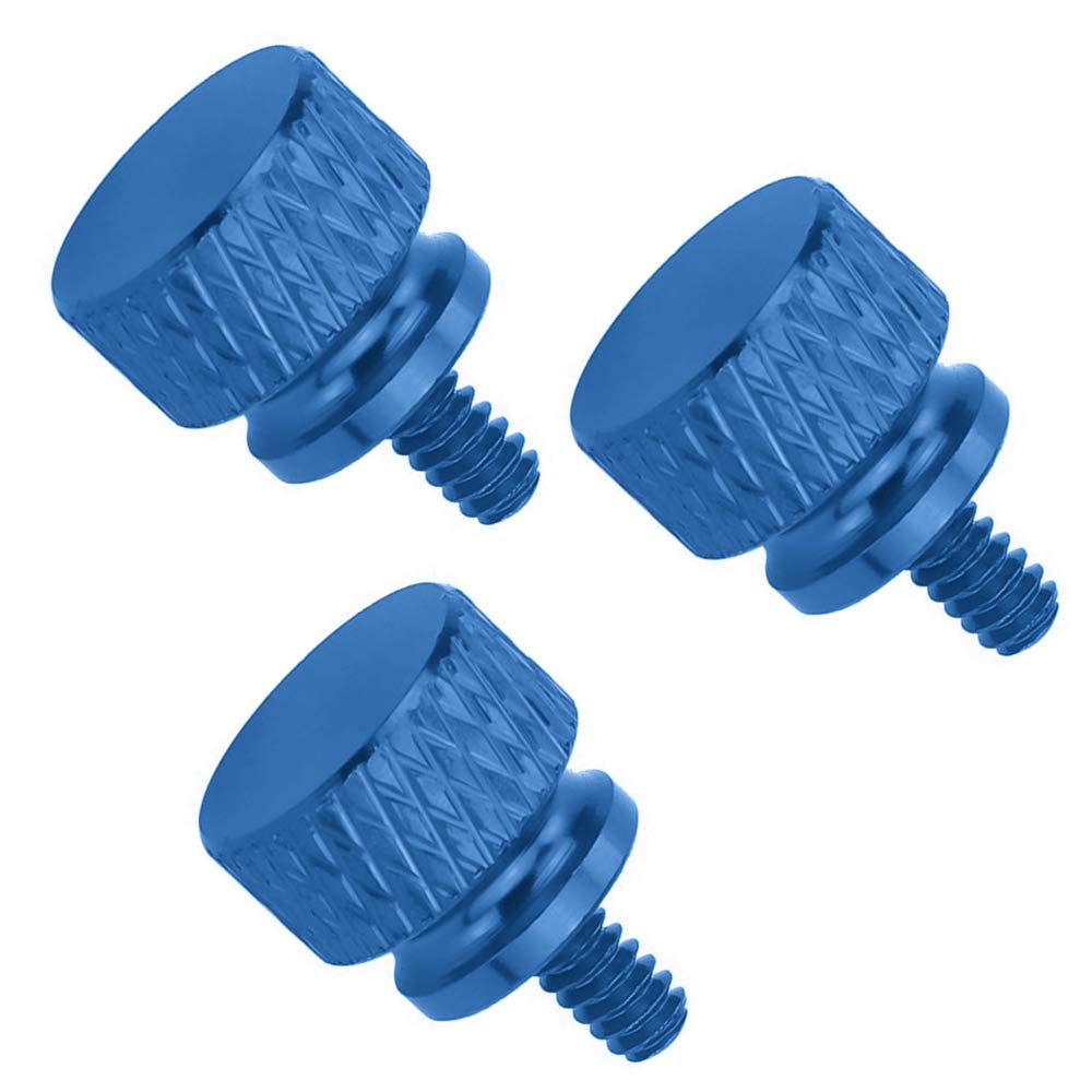 YATENG 10-pcs Anodized Aluminum Computer Case Thumbscrews (6-32 Thread) for Computer Cover/Power Supply/PCI Slots/Hard Drives DIY Personality