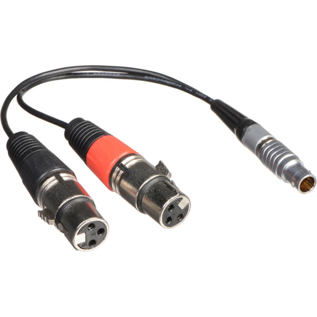 Atomos LEMO to Dual 3-Pin XLR Breakout Audio Cable for Shogun Monitor