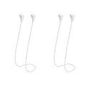 MULTAICH Magnetic Anti-Lost Lanyard 2nd for AirPods Pro 2nd/3nd,Soft Silicone Sports Lanyard, Neck Rope Cord (2nd/White/White)