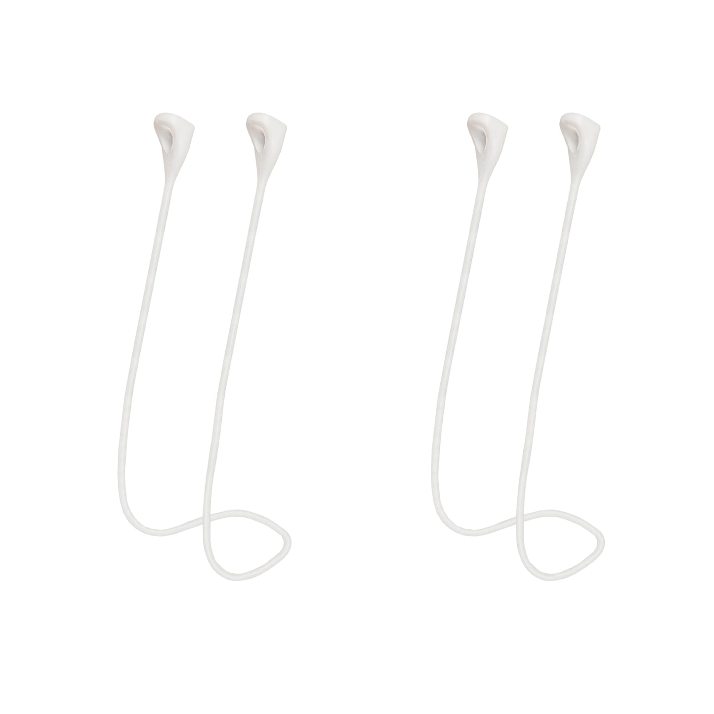 MULTAICH Magnetic Anti-Lost Lanyard 2nd for AirPods Pro 2nd/3nd,Soft Silicone Sports Lanyard, Neck Rope Cord (2nd/White/White)