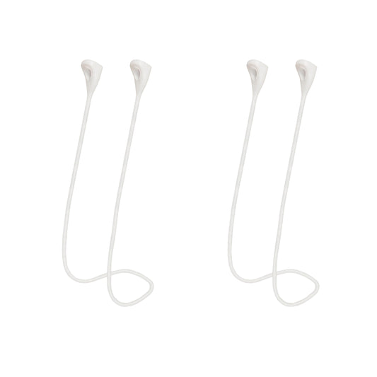 MULTAICH Magnetic Anti-Lost Lanyard 2nd for AirPods Pro 2nd/3nd,Soft Silicone Sports Lanyard, Neck Rope Cord (2nd/White/White)