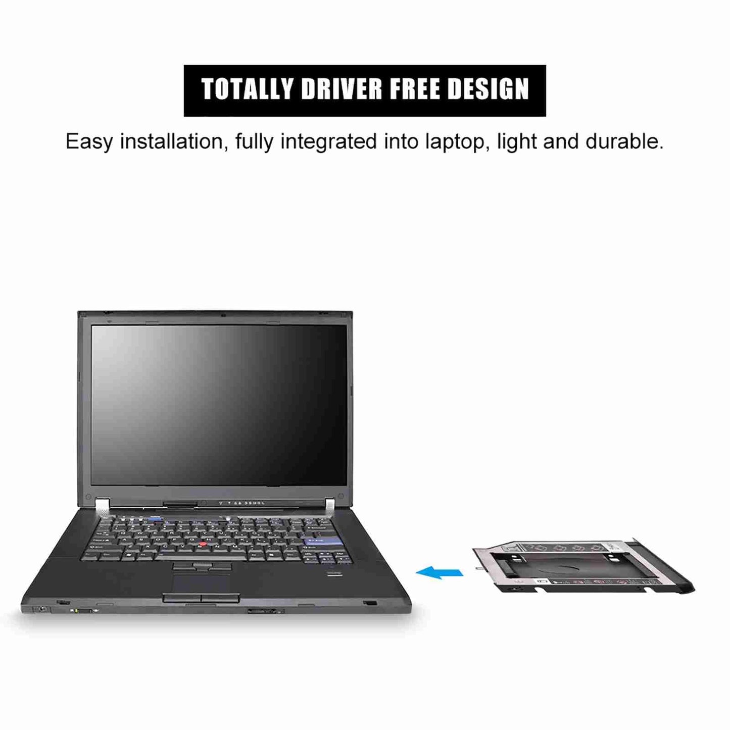 SATA 3.0 Disk Drive CD-ROM Bracket, HDD Internal Enclosure Hard Disk Drive CD-ROM Bracket for ThinkPad
