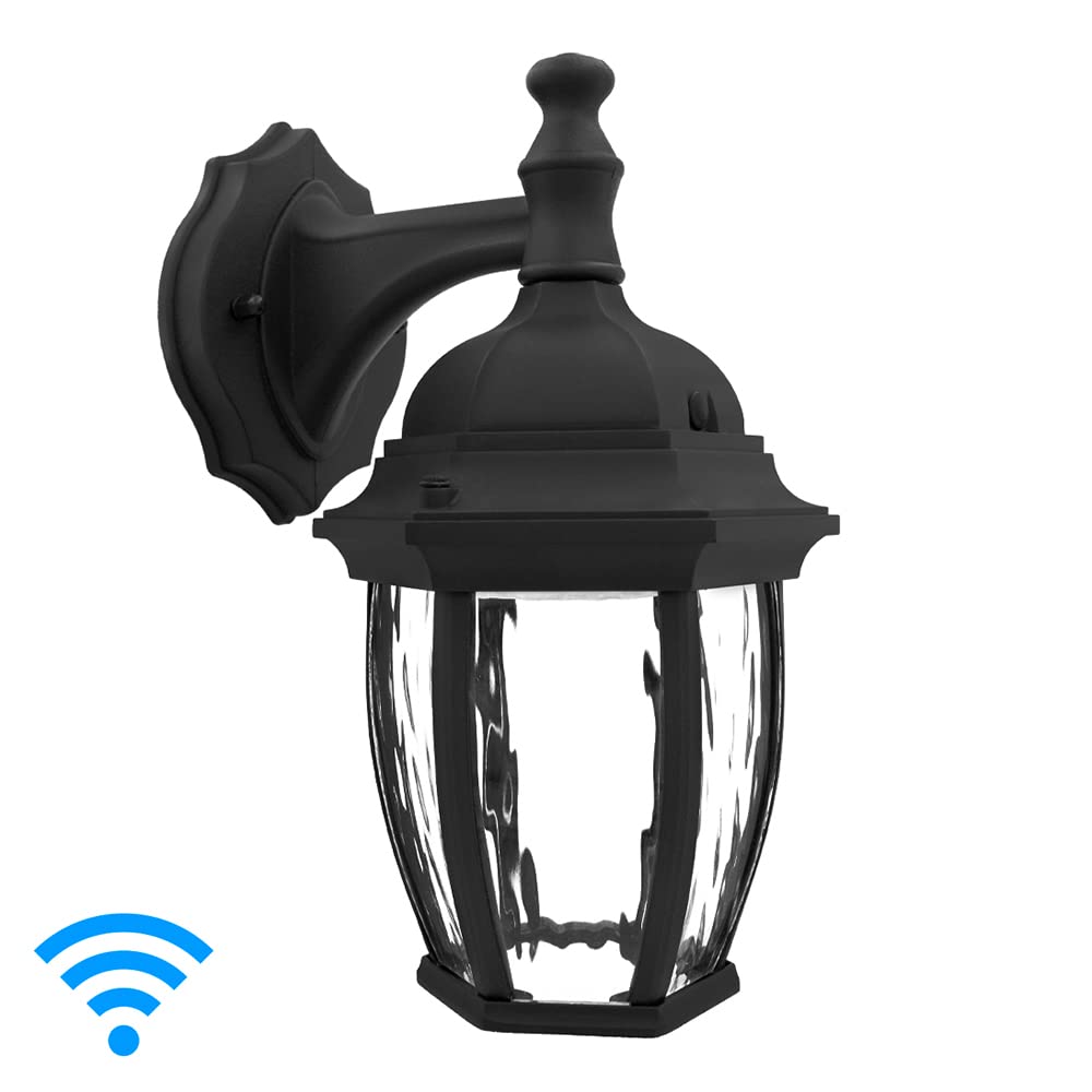 Maxxima Luvoni WiFi LED Outdoor Wall Light, 850 Lumens, CCT 2700K-6500K