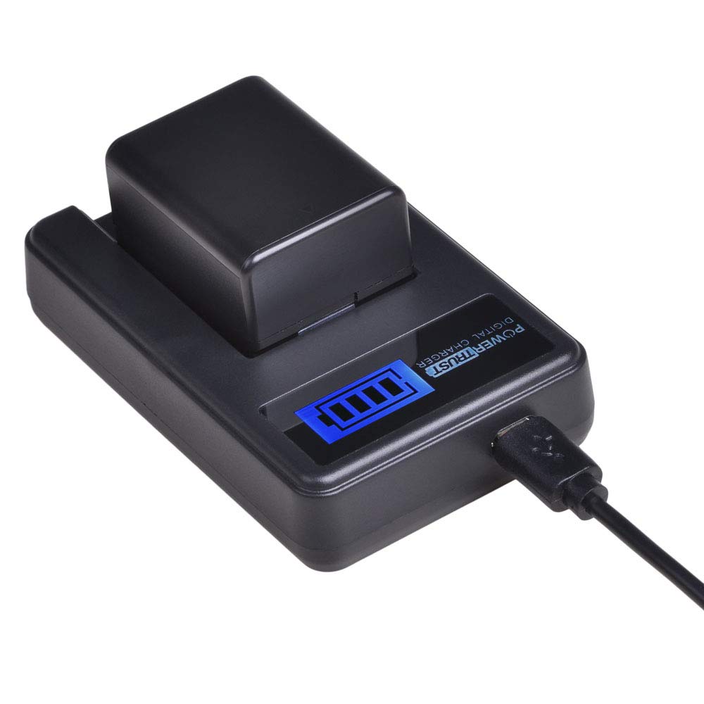PowerTrust 1Pack BP-718 BP718 Battery + LCD USB Charger for Canon BP-709,BP-745,BP-727,CG-700 HFR80, HFR82, HFR800, HFR70, HFR72, HFR700, HFM500
