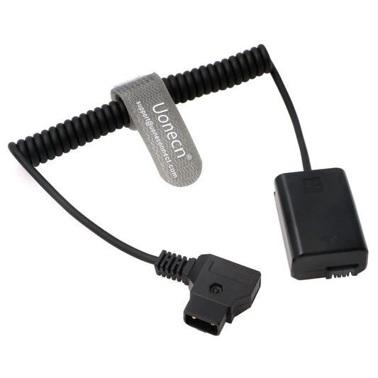 Uonecn A7 Dummy Battery to D-tap Cable for Sony A7R A7S A7II A3000 A5000 A5100 A6000 A6300 A7SII Camera Dummy Battery