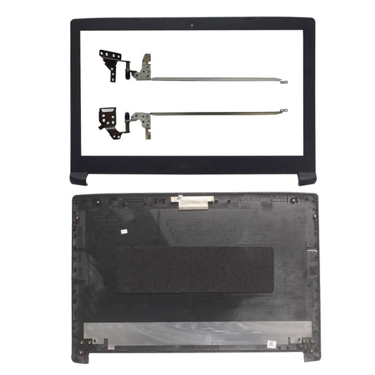 Laptop Replacement Parts Compatible for Acer Aspire A315-53 A315-53G A315-33 A515-41G N17C4 (LCD Top Back and Front Bezel and Screen Hinges)