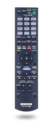 RM-AAU106 Replacement Remote Control for Sony AV Receiver Home Theater System STR-DH720 STRDH730 STR-DH720HP STR-DH730 1-489-345-11 STR-DH830