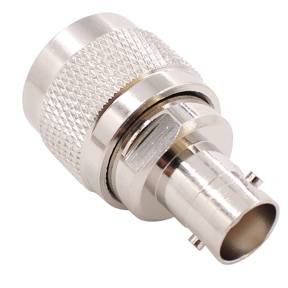 exgoofit BNC Female to SO239 Male Adapter 4pcs RF Coaxial Coax Connector PL-259 PL259 Cable