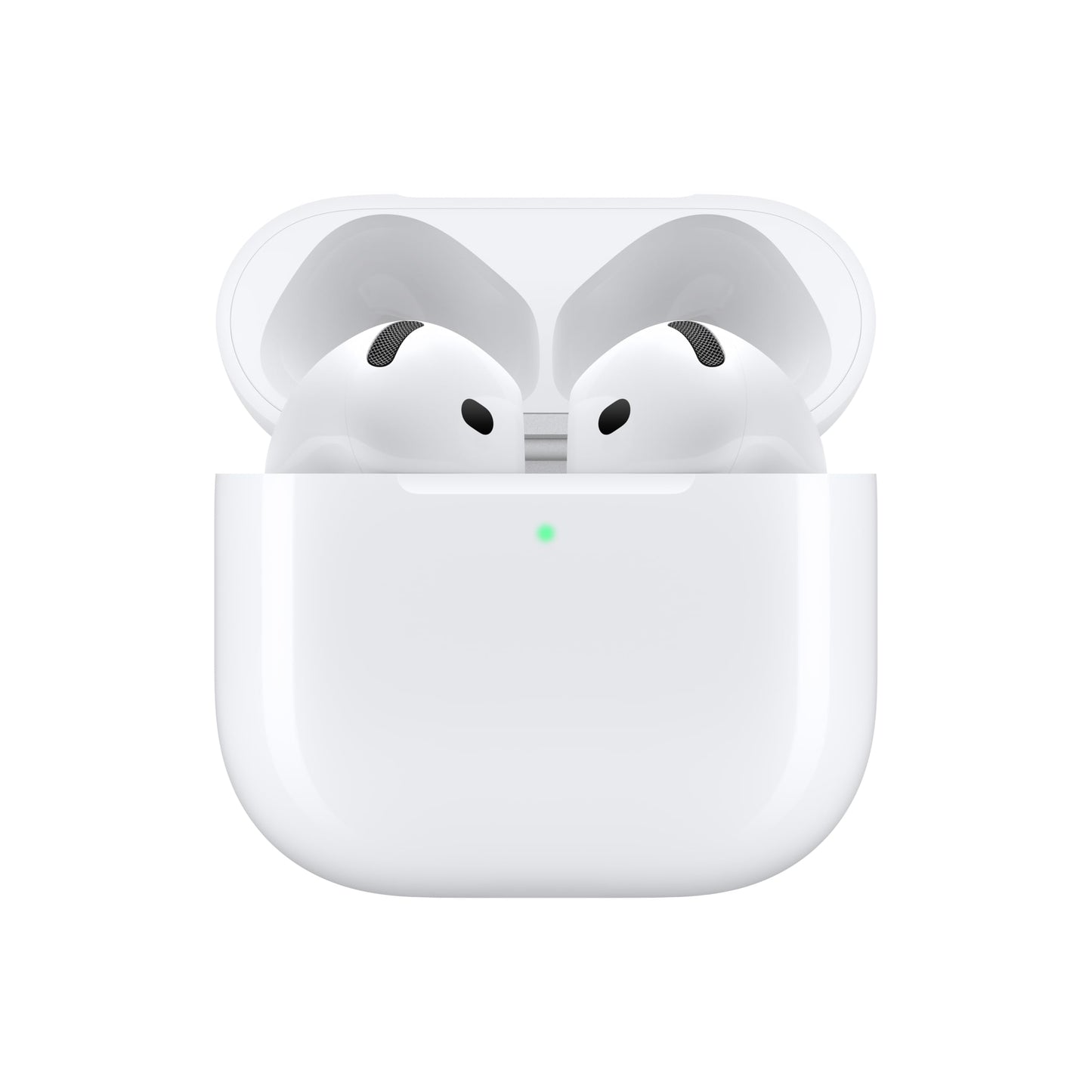 Apple AirPods 4 Wireless Earbuds, Bluetooth Headphones, Personalized Spatial Audio, Sweat and Water Resistant, USB-C Charging Case, H2 Chip, Up to 30