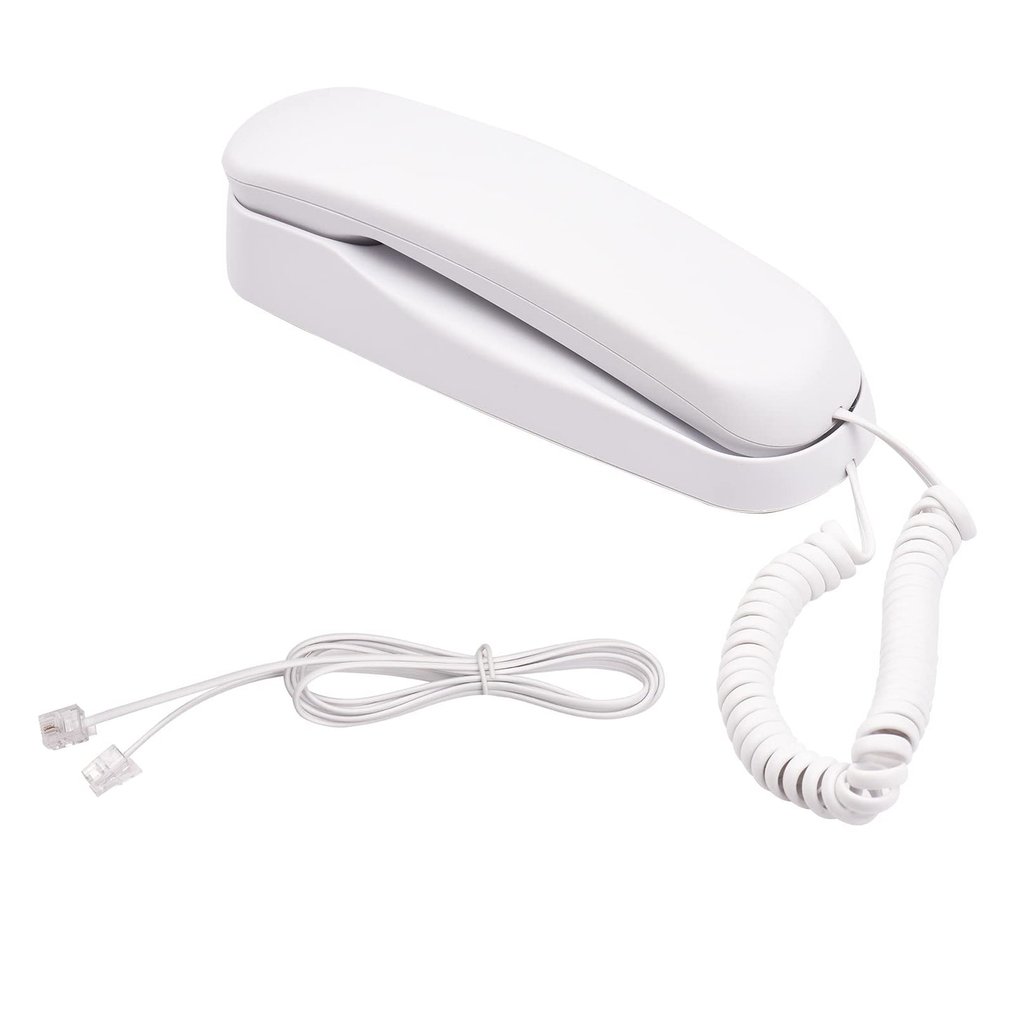 BISOFICE Corded Phone, Landline Phone for Home with Cord, No AC Power/Battery Required Wall Mountable Phone for Landline Supports Mute/Pause/Redial